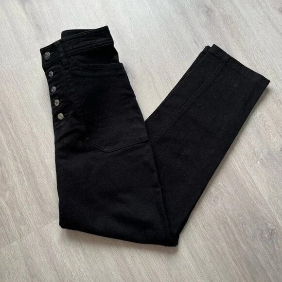 LIKE NEW Wilfred Free Black Belen High Rise Pants BLACK 02 - Picture 4 of 5